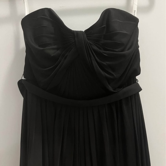 David’s Bridal Black Chiffon Dress - Picture 1 of 4